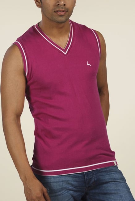 Parx Pink Solid Sweater Parx Pink Solid Sweater