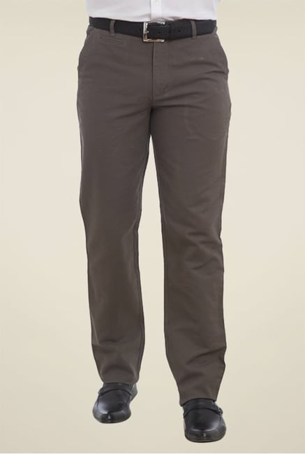 Park Avenue Grey Solid Trouser Park Avenue Grey Solid Trouser