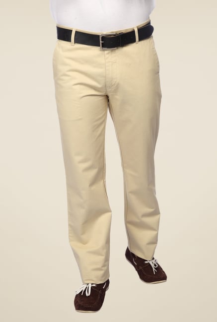 ColorPlus Beige Solid Trouser ColorPlus Beige Solid Trouser