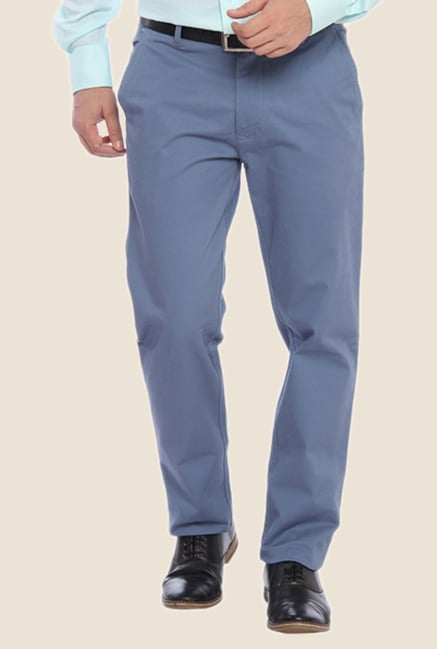ColorPlus Blue Solid Trouser ColorPlus Blue Solid Trouser