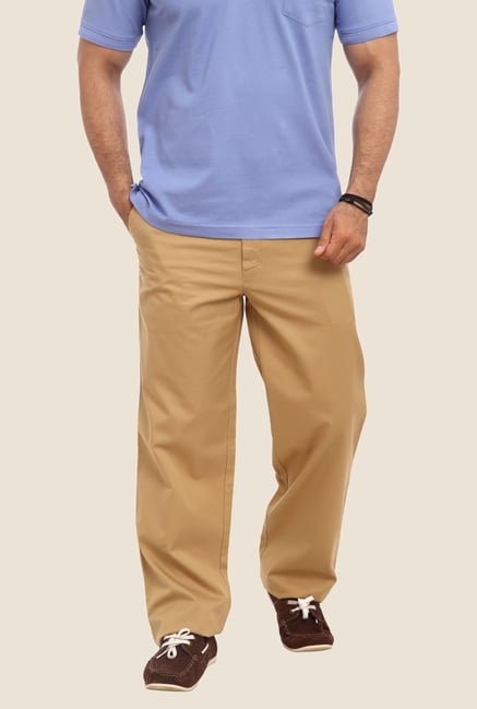 ColorPlus Khaki Solid Trouser ColorPlus Khaki Solid Trouser