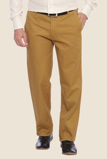 ColorPlus Khaki Solid Trouser ColorPlus Khaki Solid Trouser