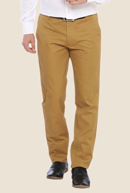 ColorPlus Khaki Solid Trouser ColorPlus Khaki Solid Trouser