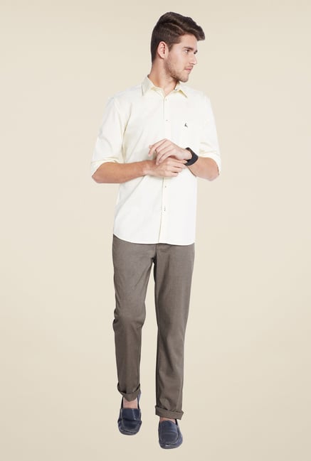 Parx Grey Solid Trouser Parx Grey Solid Trouser