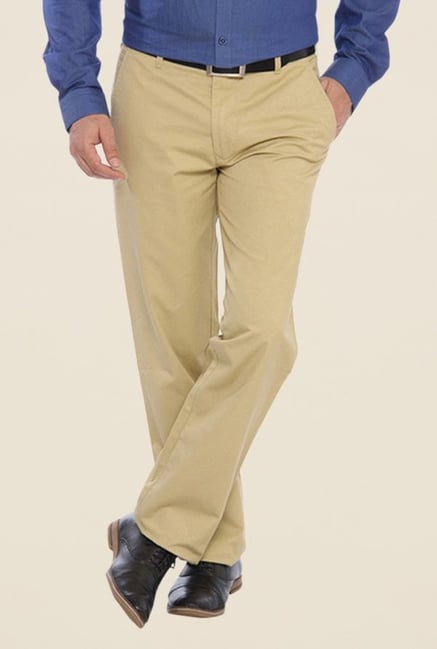ColorPlus Beige Solid Trouser ColorPlus Beige Solid Trouser
