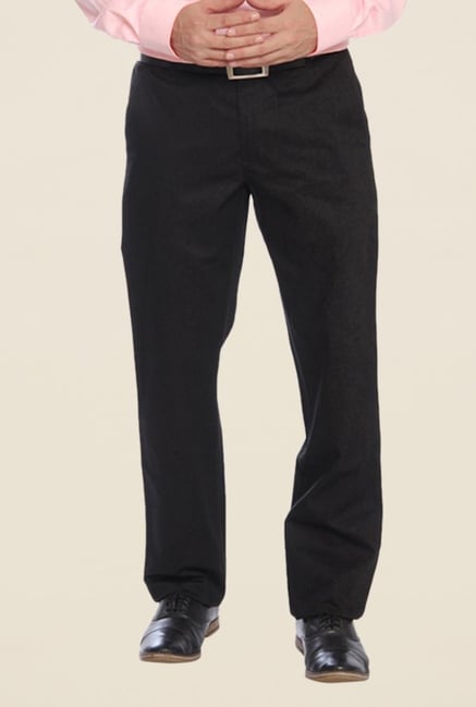 Raymond Black Solid Trouser Raymond Black Solid Trouser