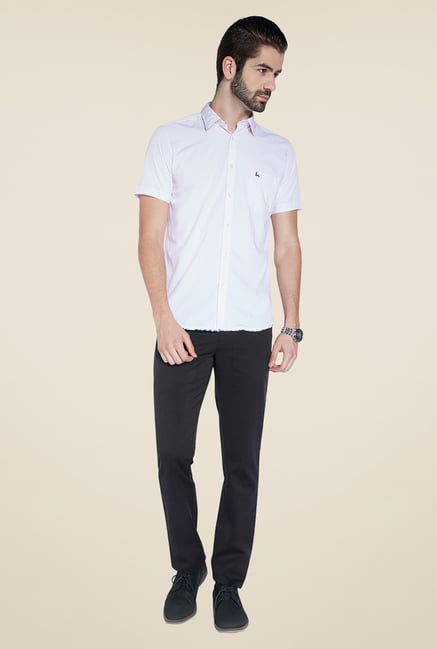 Parx Black Solid Trouser Parx Black Solid Trouser