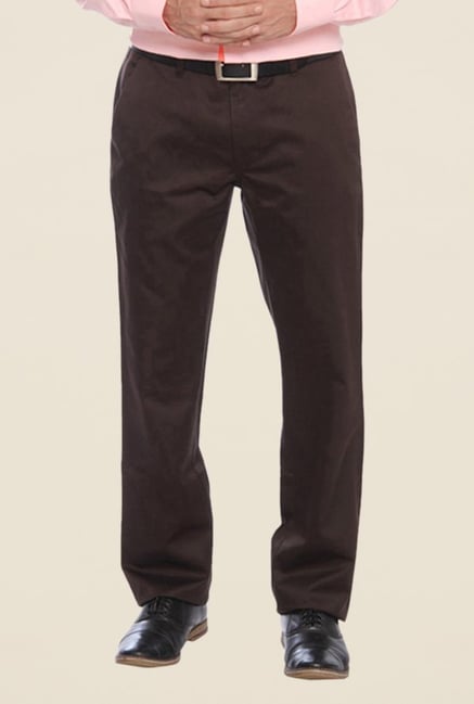 Raymond Brown Solid Trouser Raymond Brown Solid Trouser