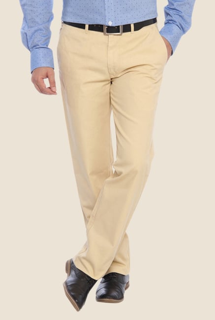 ColorPlus Beige Solid Trouser ColorPlus Beige Solid Trouser