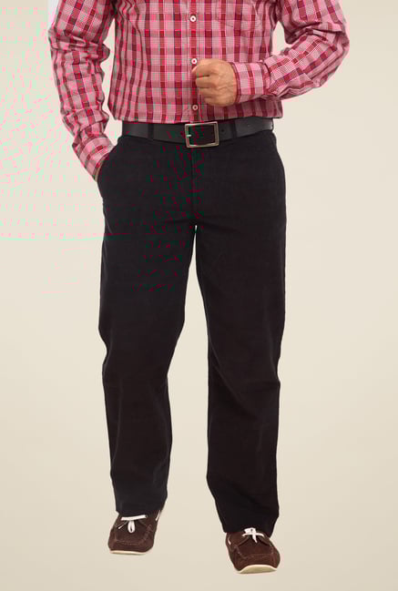 ColorPlus Black Solid Trouser ColorPlus Black Solid Trouser