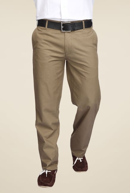 ColorPlus Khaki Solid Trouser ColorPlus Khaki Solid Trouser