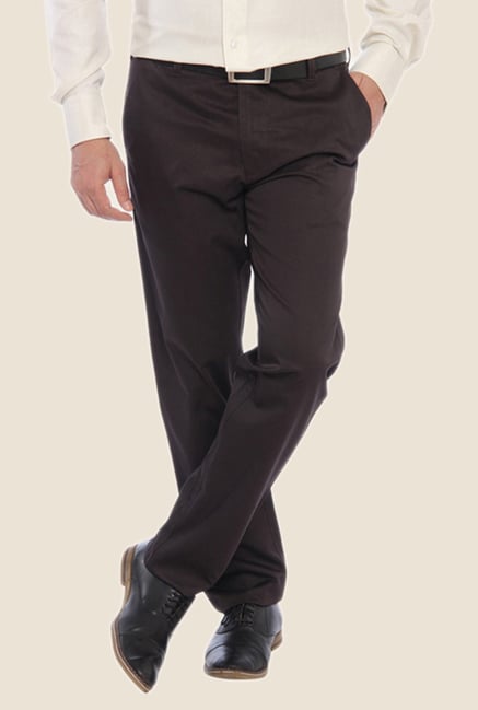 ColorPlus Brown Solid Trouser ColorPlus Brown Solid Trouser