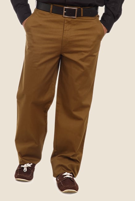ColorPlus Brown Solid Trouser ColorPlus Brown Solid Trouser