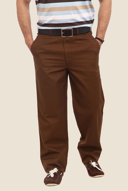 ColorPlus Brown Solid Trouser ColorPlus Brown Solid Trouser