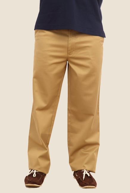 ColorPlus Khaki Solid Trouser ColorPlus Khaki Solid Trouser