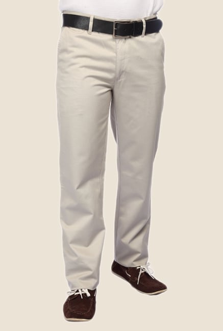 ColorPlus Light Grey Solid Trouser ColorPlus Light Grey Solid Trouser