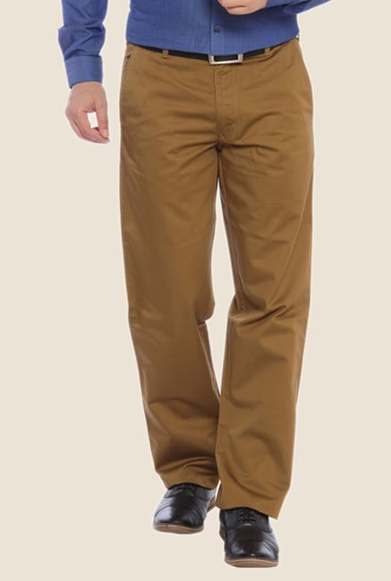 ColorPlus Brown Solid Trouser ColorPlus Brown Solid Trouser