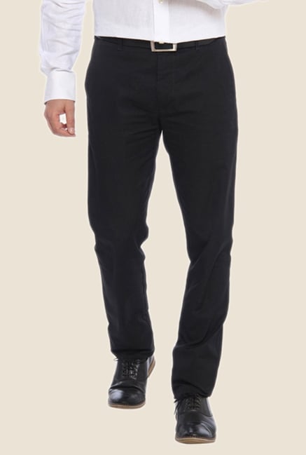 ColorPlus Black Solid Trouser ColorPlus Black Solid Trouser
