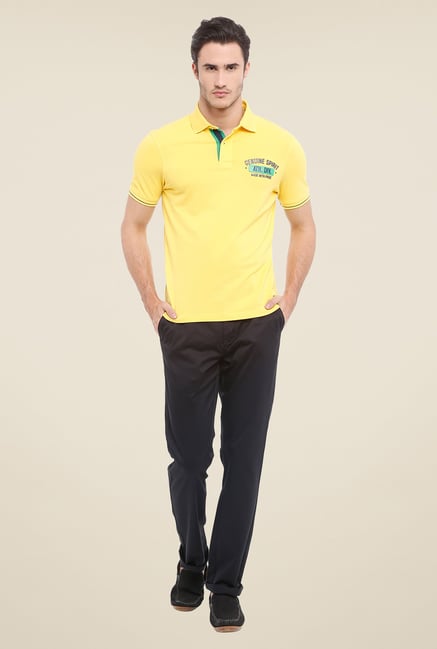 Parx Black Solid Trouser Parx Black Solid Trouser