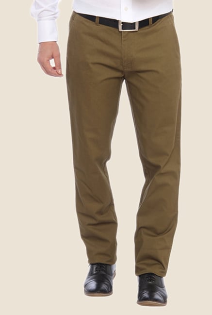 ColorPlus Brown Solid Trouser ColorPlus Brown Solid Trouser