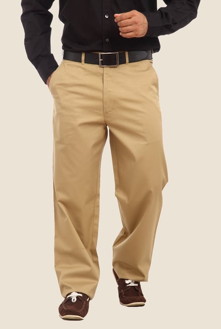 ColorPlus Khaki Solid Trouser ColorPlus Khaki Solid Trouser