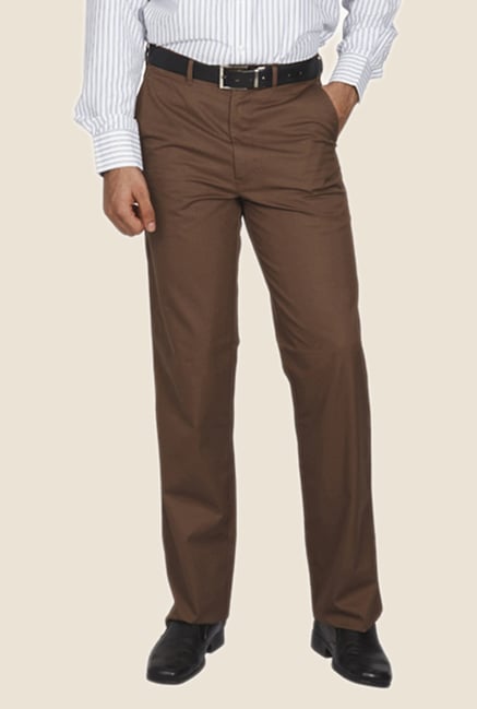 ColorPlus Brown Solid Trouser ColorPlus Brown Solid Trouser