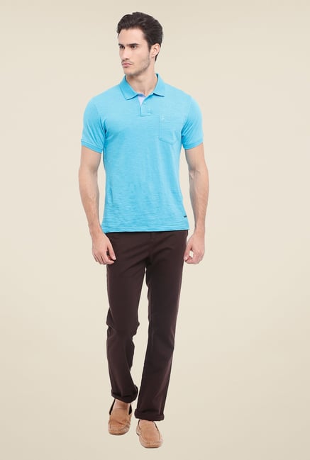Parx Brown Solid Trouser Parx Brown Solid Trouser
