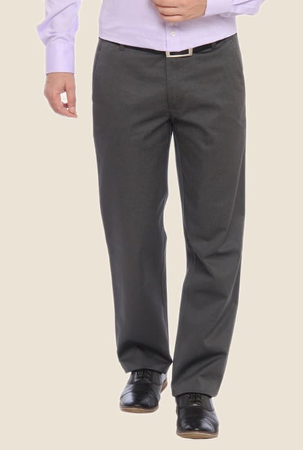 ColorPlus Grey Solid Trouser ColorPlus Grey Solid Trouser