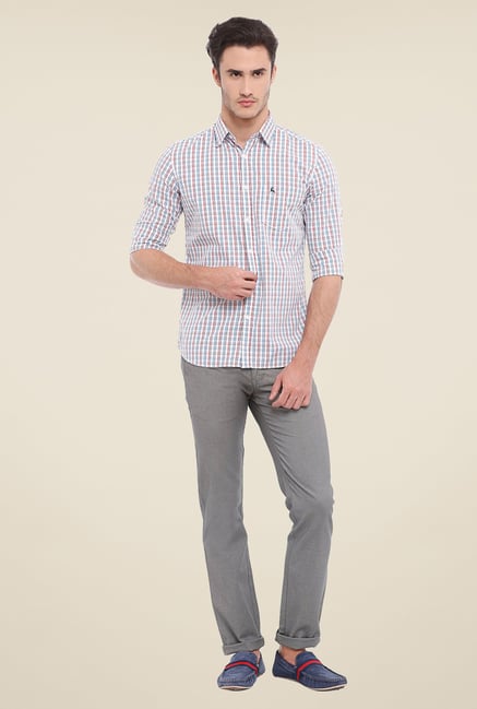 Parx Grey Solid Trouser Parx Grey Solid Trouser