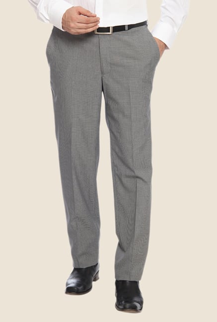 Raymond Grey Solid Trouser Raymond Grey Solid Trouser