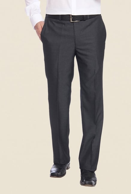 Raymond Grey Solid Trouser Raymond Grey Solid Trouser