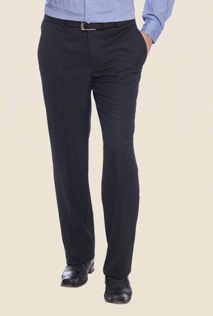 Raymond Navy Solid Trouser Raymond Navy Solid Trouser