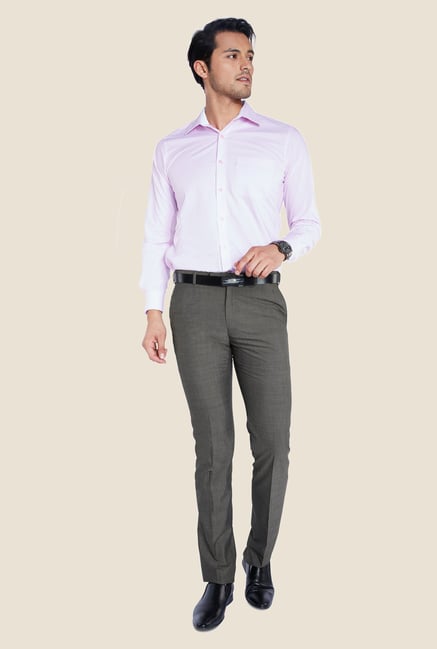 Raymond Grey Solid Trouser Raymond Grey Solid Trouser
