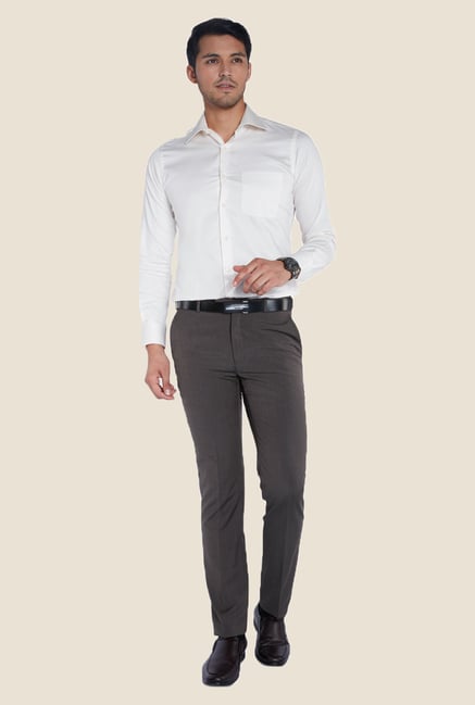 Raymond Grey Solid Trouser Raymond Grey Solid Trouser