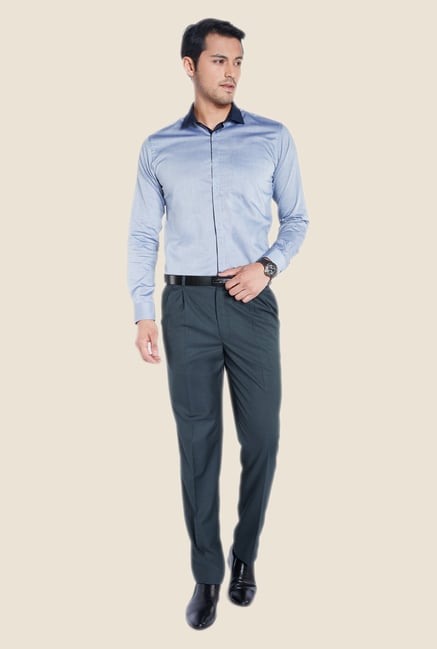 Raymond Grey Solid Trouser Raymond Grey Solid Trouser