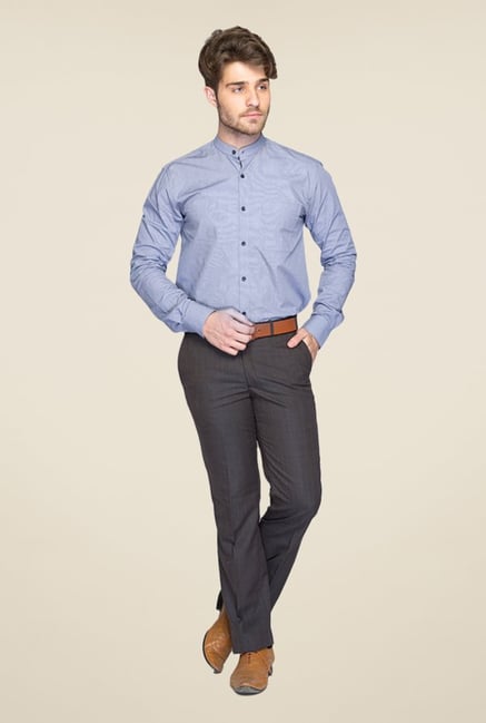 Raymond Grey Solid Trouser Raymond Grey Solid Trouser