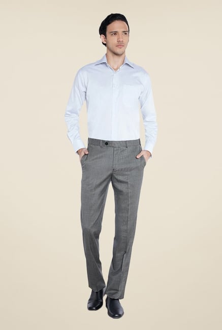 Raymond Grey Solid Trouser Raymond Grey Solid Trouser