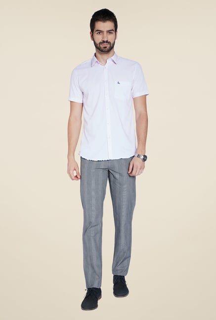 Parx Grey Striped Trouser Parx Grey Striped Trouser