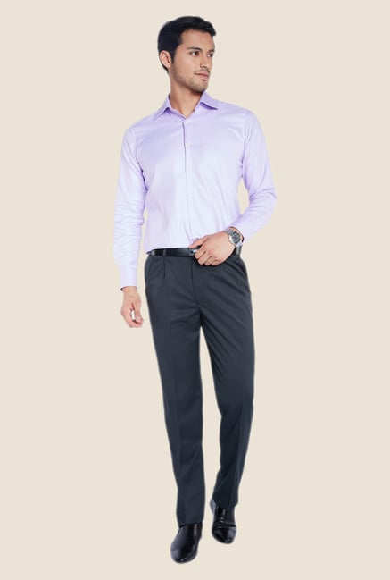 Raymond Grey Solid Trouser Raymond Grey Solid Trouser