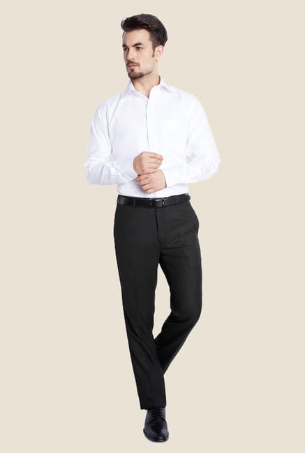 Raymond Black Solid Trouser Raymond Black Solid Trouser