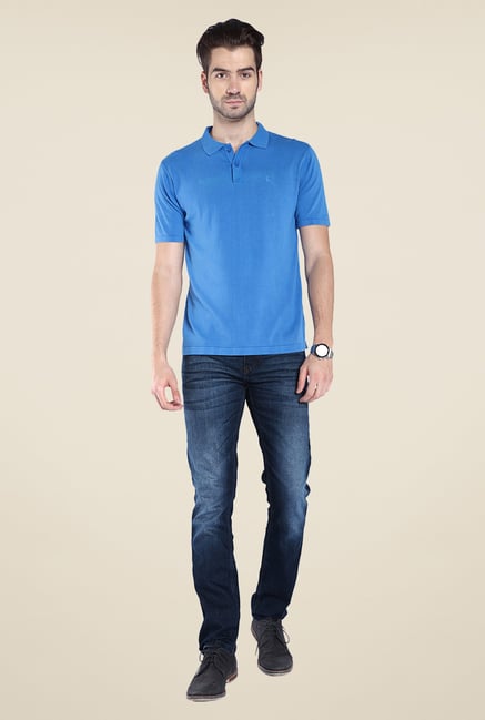 Parx Blue Lightly Washed Jeans Parx Blue Lightly Washed Jeans