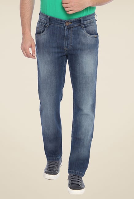 Parx Blue Lightly Washed Jeans Parx Blue Lightly Washed Jeans