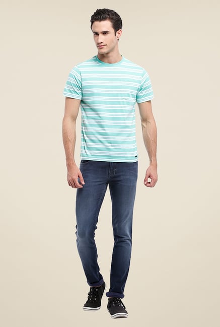 Parx Navy Lightly Washed Jeans Parx Navy Lightly Washed Jeans