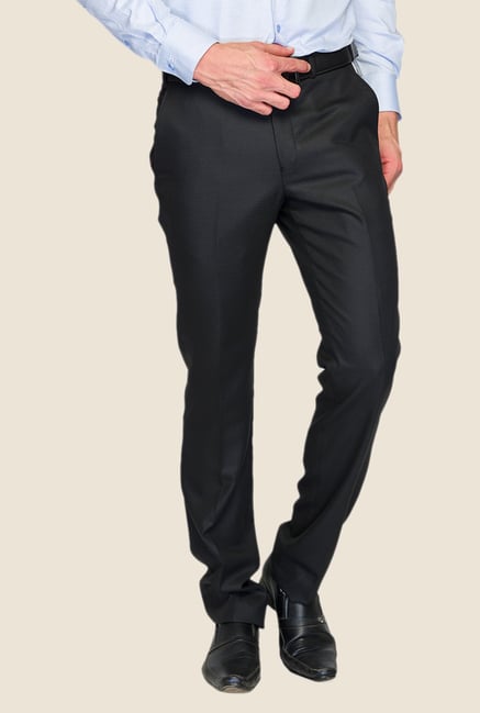 Raymond Black Solid Trouser Raymond Black Solid Trouser