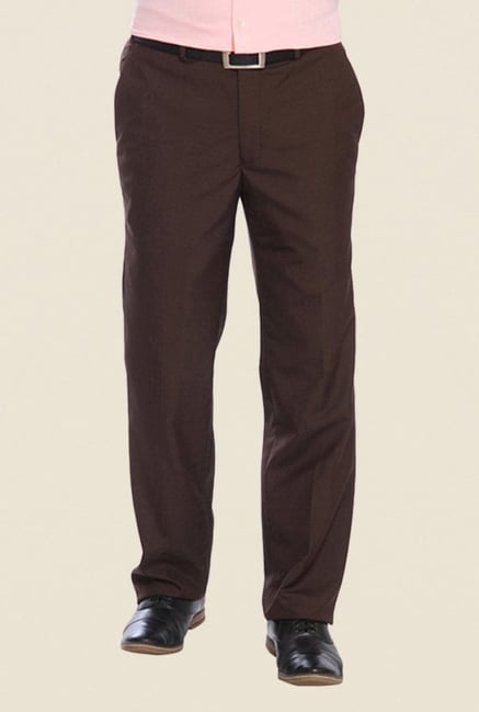 Raymond Brown Solid Trouser Raymond Brown Solid Trouser