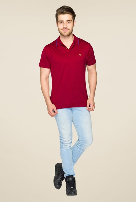 Raymond Maroon Polo T Shirt Raymond Maroon Polo T Shirt