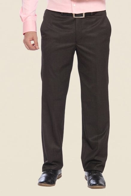Raymond Brown Solid Trouser Raymond Brown Solid Trouser