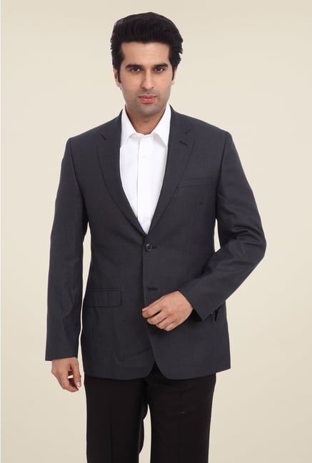 Park Avenue Grey Solid Blazer Park Avenue Grey Solid Blazer
