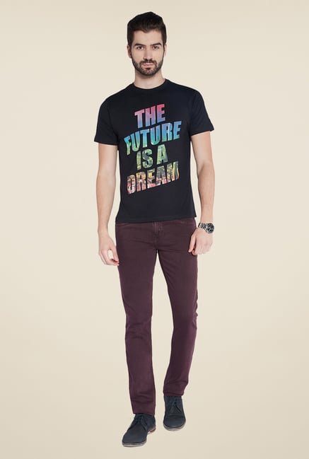 Parx Brown Raw Denim Slim Fit Jeans Parx Brown Raw Denim Slim Fit Jeans
