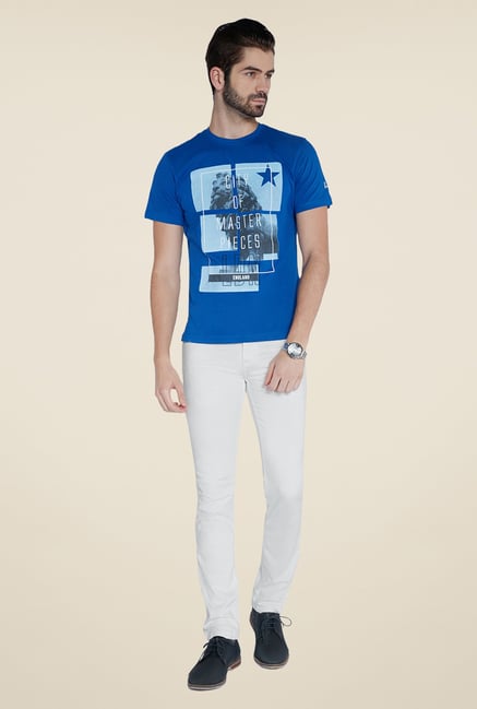 Parx White Raw Denim Slim Fit Jeans Parx White Raw Denim Slim Fit Jeans